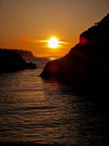 Sunset at Bamfield Marine Sciences Centre